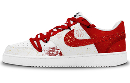 Nike Кроссовки Court Vision 1 с низким верхом, противоскользящие, износостойкие, мужские, белые, красные dh2987-101(team441-男款千俞) | white red