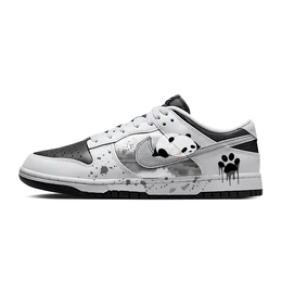 Nike Кроссовки для скейтбординга Dunk Slip с амортизацией, износостойкие, низкие, мужские, черно-серого цвета ib4620-141(team56-流体趴趴熊) | black gray