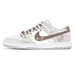Nike Износостойкие низкие кроссовки для скейтбординга Dunk, мужские, бежево-коричневые dd1391-103(team778-汪汪乐园) | beige brown