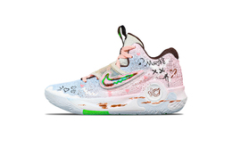 Nike Баскетбольные кроссовки KD Trey 5 Shock Absorbers с противоскользящим покрытием, износостойкие, низкие, мужские, розовые dj7554-014（team855-爱意裂痕） | pink