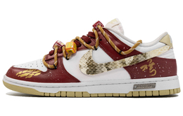 Nike Кроссовки для скейтбординга Dunk Anti-Slip, износостойкие, низкие, мужские, бежевые, белые, красные dv0833-100（team178-金蛇狂舞qd） | beige white red