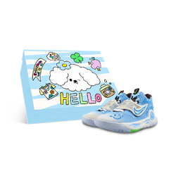 Nike Баскетбольные кроссовки KD Trey 5 X Low Top, мужские, синие dj7554-014(team652-kd蓝色笑脸box) | blue (blue puppy box)
