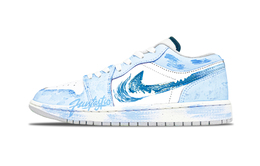 Jordan Баскетбольные кроссовки Air 1 Vintage, низкие, белые, мужские fq7687-300(team1038-灵珠转世) | glacier blue