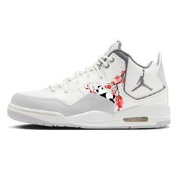 Jordan Износостойкие нескользящие винтажные баскетбольные кроссовки Courtside 23 среднего размера, мужские, серо-белые hq1192-101(team181-腊梅熊猫) | gray