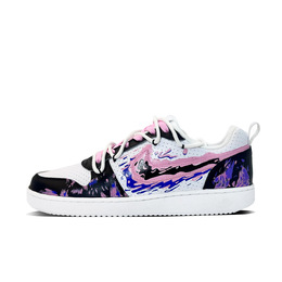 Nike Кроссовки Court Borough Phantom Light And Shadow с противоскользящим покрытием, износостойкие, низкие, мужские, для скейтбординга, черные, розовые 838937-111（team332-魅光暗影） | black pink