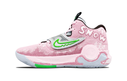 Nike Баскетбольные кроссовки KD Trey 5 X Slip-Resistant Mid-Top, мужские, розовые, белые, зеленые dj7554-014(team282-男款粉雪凝霜) | pink white green