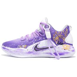 Nike Баскетбольные кроссовки Hyperdunk X Cushioning с низким верхом, противоскользящие и износостойкие, мужские, белые, фиолетовые ar0465-100（team545-完美决胜） | white purple