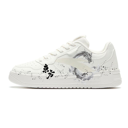 Anta Кроссовки Life Collection с низким верхом для скейтбординга с противоскользящей амортизацией, мужские, белые, черные 912418001q-2(team579 东方神龙) | white