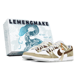 Nike Кроссовки для скейтбординга Dunk Joy Lemon, износостойкие, белые, мужские dd1391-103(team778-详蛇腾云s-box) | white