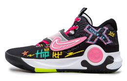Nike Баскетбольные кроссовки KD Trey 5 X Multicolor Dream, износостойкие, среднего размера, мужские, черно-розовые dj7554-007（team241-彩色梦境） | black pink