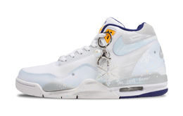 Nike Баскетбольные кроссовки Flight Legacy Vintage, мужские, средний размер, белые/серые/синие bq4212-102(team28-聆听初雪落) | blue gray