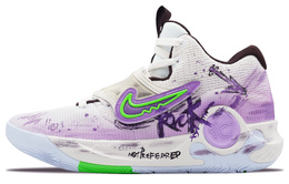 Nike Баскетбольные кроссовки KD Trey 5 X Cushioning с низким верхом, влагоотводящие, мужские, белые, фиолетовые dj7554-014(team256-摇滚紫) | purple