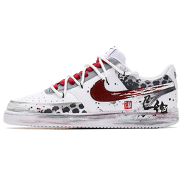 Nike Кроссовки для скейтборда Court Vision 1 с противоскользящим износостойким верхом, мужские, красные dh2987-101(teamthree-福云巳蛇灰白红) | red