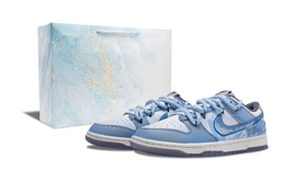Nike Кроссовки для скейтбординга Dunk с низким верхом, износостойкие, синие, мужские fj4188-100（team543-风卷云涌pbox） | blue