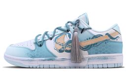 Nike Кроссовки для скейтбординга Dunk Anti-Slip, износостойкие, низкие, мужские, бирюзовые dv0833-104(team147-蛇年限定) | teal