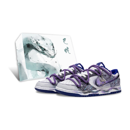Nike Кроссовки для скейтбординга Dunk Slip с амортизацией, износостойкие, низкие, мужские, фиолетовые dv0833-103（team152-星辉紫影sbox） | purple