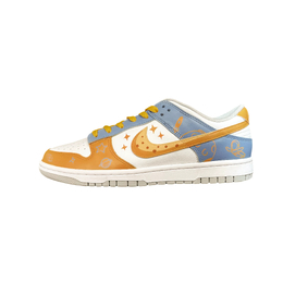 Nike Кроссовки для скейтбординга Dunk Anti-Slip, износостойкие, низкие, мужские, белые, синие, желтые dd1391-103（team709-梦想太空） | white blue yellow