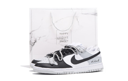 Nike Низкие противоскользящие и износостойкие кроссовки для скейтбординга Dunk Coverage, мужские, черные, белые, серые dd1391-103(team拾伍-男款黑灰三sbox) | black white gray