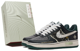 Nike Кроссовки Air Force 1 с низким верхом, противоскользящие, износостойкие, мужские, черно-белые hf1939-100(teamh-男款新墨s-box) | black white