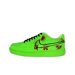 Nike Износостойкие низкие кроссовки для скейтбординга Court Vision 1, мужские, зеленые, красные dh2987-101（team694-血溅绿茵) | green red