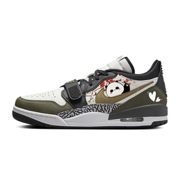 Jordan Баскетбольные кроссовки Legacy 312 Vintage, низкие, мужские, зеленые/белые cd7069-120(team56-拍拍熊猫) | green