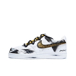 Nike Кроссовки Court Vision 1 с низким верхом, нескользящие, износостойкие, мужские, цвет "черное золото" dh2987-101(team156-新哥特幽暗骑士-金) | black gold