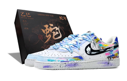 Nike Кроссовки для скейтборда Court Vision 1 с противоскользящей подошвой, износостойкие, мужские, белые, синие dh2987-101 (team656-霓虹幻境-box） | blue