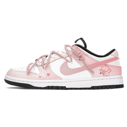 Nike Кроссовки для скейтбординга Dunk, износостойкие, нескользящие, низкие, мужские, белые, розовые dd1391-100(team399-续写童话) | white pink