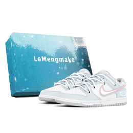 Nike Кроссовки для скейтбординга Dunk Joy Lemon, износостойкие, низкие, мужские, сине-розовые dd1391-103(team399-樱落星辰s-box) | blue pink