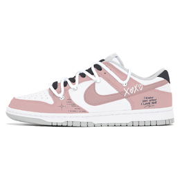 Nike Кроссовки для скейтбординга Dunk Wear-Resistant Low Top, мужские, белые, розовые dd1391-103(team778-甜蜜遐想) | white pink