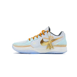 Nike Баскетбольные кроссовки Ja 2 с низким верхом, устойчивые к истиранию и амортизации, мужские, цвет: голубой, оранжевый fz1516-001(team188-清澄涂鸦) | cyan orange