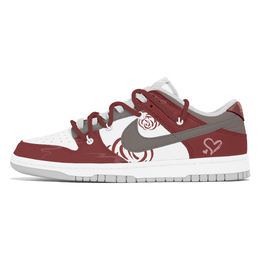 Nike Кроссовки для скейтбординга Dunk, износостойкие, низкие, мужские, красные, белые dd1391-103(team399-浪漫序曲) | red white