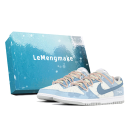 Nike Кроссовки для скейтбординга Dunk, износостойкие, низкие, мужские, белые, синие dd1391-103(team399-酷甜梦影s-box) | white blue