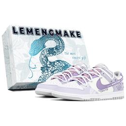Nike Кроссовки для скейтбординга Dunk Joy Lemon, износостойкие, белые, мужские dd1391-103(team399-萌蛇骑士s-box) | white