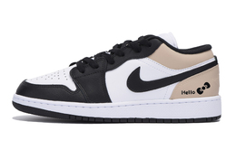 Баскетбольные кроссовки Air 1 LOW Top для детей и подростков Jordan, белый 553560-131(team85-栖迟芸黄) | white