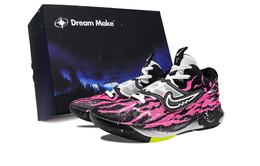 Nike Баскетбольные кроссовки KD Trey 5 X EP Yidong BBOX с амортизацией, износостойкие, низкие, мужские, цвет: черный, розовый dj7554-007(team992-逸动-bbox) | black pink