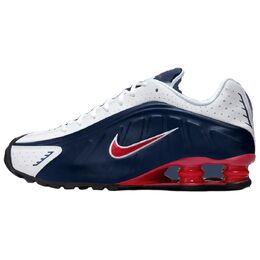 Nike Кроссовки Shox R4 Slip с низким верхом, устойчивые к истиранию, повседневные, унисекс, сине-белые hq1988-400 | white/blue