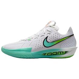 Nike Баскетбольные кроссовки GT Cut 3 с амортизацией и воздухопроницаемостью, низкие, унисекс, белые, зеленые dv2918-107 | white green