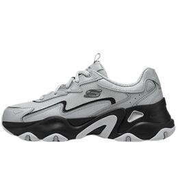 Женские кроссовки D'LITES 5.0 Low top Chunky, серебристые Skechers, Black/Silver 150524-bksl | black/silver