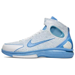 Nike Баскетбольные кроссовки Air Zoom Huarache 2K4 с антискользящим износостойким верхом, винтажные, унисекс, белые, синие 309957-141 | white/blue