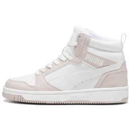 Puma Кроссовки для скейтбординга Rebound V6 High Top унисекс, белые, розовые 393831-20 | white pink