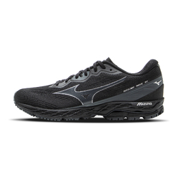 Mizuno Кроссовки Wave с низким верхом, устойчивые к истиранию, для тестирования физической формы и экзаменов, унисекс, черные d1gh251001 | black/silver/dark green