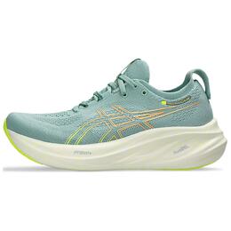 Asics Кроссовки GEL NIMBUS 26 «Зеленые белые» женские 1012b602-301 | cyan