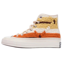 Кроссовки Chuck 70 High 'Crochet Blankets' Women's Converse, White Yellow Orange a09228c | white yellow orange