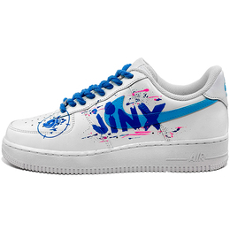 Nike Кроссовки Air Force 1 Coverage с низким верхом, противоскользящие и износостойкие, для скейтбординга, унисекс, белые, синие, розовые cw2288-111(team21-jinx） | white blue pink