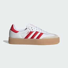 Кроссовки на платформе Adidas Sambae Shoes, цвет Cloud White/Better Scarlet/Cloud White id0438 | cloud white/better scarlet/cloud white