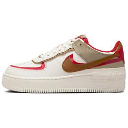 Nike Кроссовки Air Force 1 Low Shadow Phantom Fire Red Khaki Women's hq3400-030 | white brown red