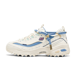 Skechers Низкие массивные кроссовки DLITES женские, белые, синие 800028-ntbl | white blue