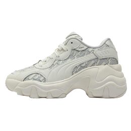 Puma Износостойкие и легкие низкие кроссовки Pulsar Wedge на массивной подошве для женщин, белые, серые, серебристые 402240-02 | white gray silver