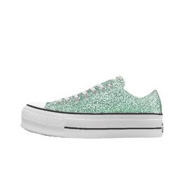 Кроссовки Chuck Taylor All Star Lift с низкой платформой «Glitter» от You Converse, Green a12076c | green